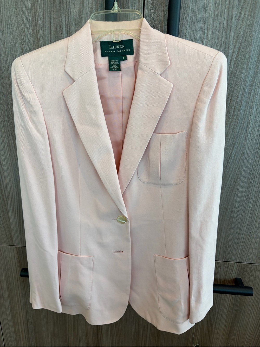 Ralph Lauren pink silk blazer NWT size 4